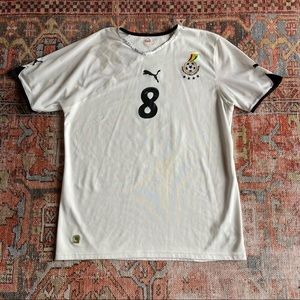 Puma size L Ghana Essien soccer football jersey shirt